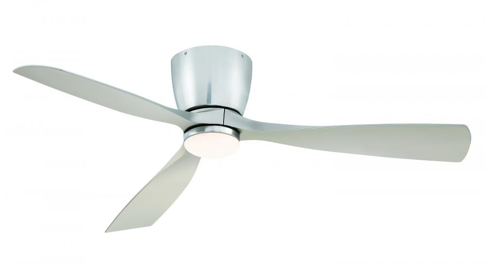 Klinch 52 inch Indoor/Outdoor Ceiling Fan with LED Light Kit - Brushed Nickel