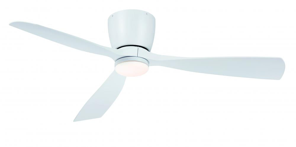 Klinch 52 inch Indoor/Outdoor Ceiling Fan with LED Light Kit - Matte White
