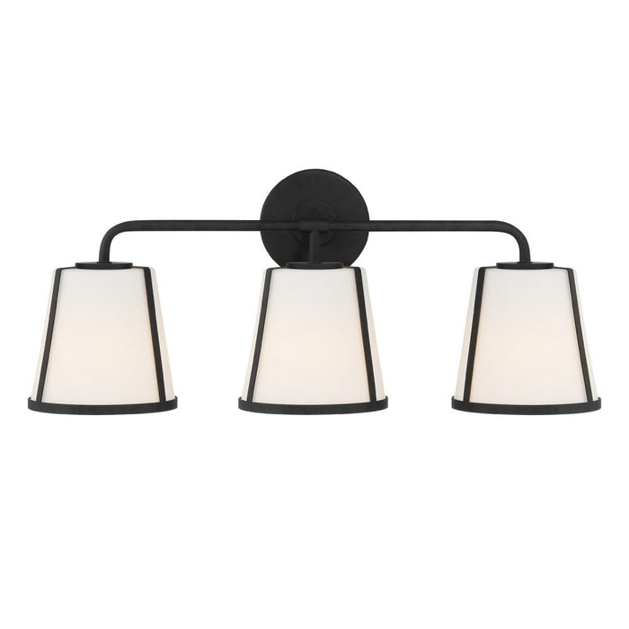 Fulton 3 Light Black Bathroom Vanity