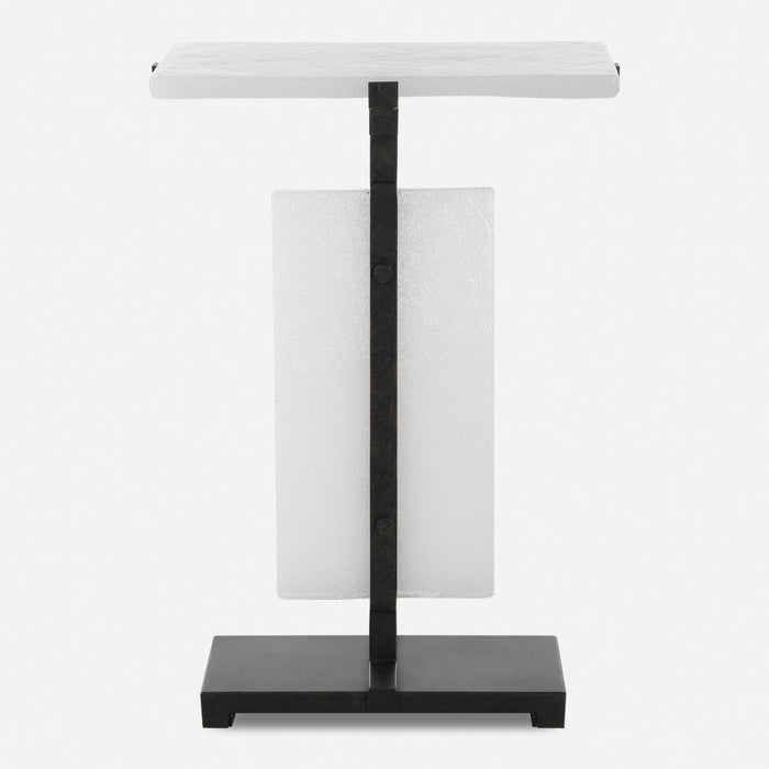 Uttermost Elements Bubble Glass Accent Table