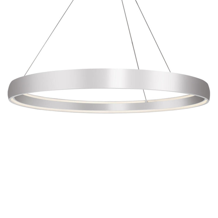 Halo 72-in Brushed Silver LED Pendant
