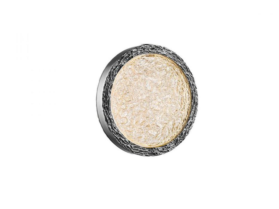 Bottega 10" Round LED Wall Sconce in Polished Nickel