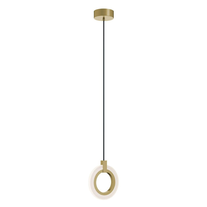 Halo 8'' LED Pendant, 120-277V, 18W, 5 CCT, LB