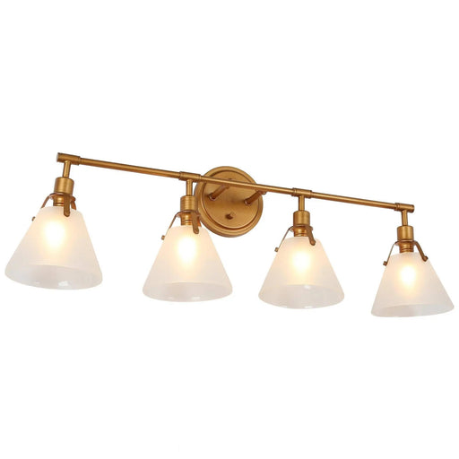 Ives 4-Light Gold Vanity Light