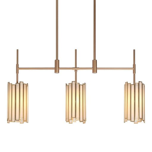 Hemaaolay 3-Light 30-in Gold Modern Linear Kitchen Island Light