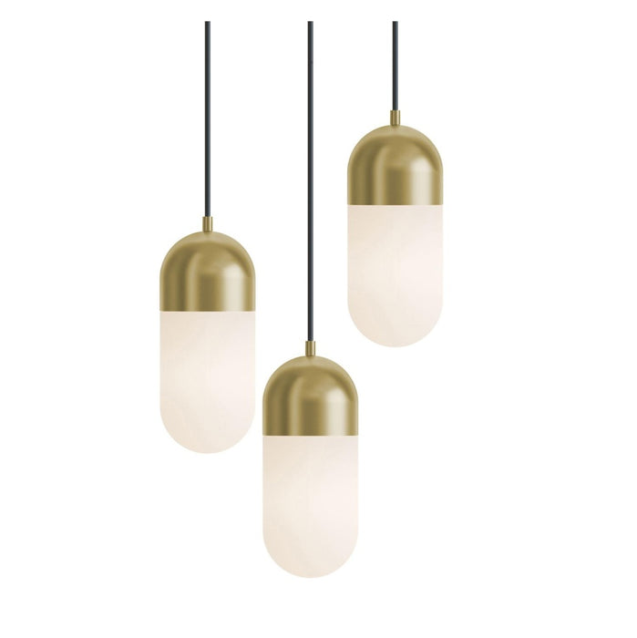 Irvine 3 Light Round Pendant, 120V, 45W, 5 CCT, LB