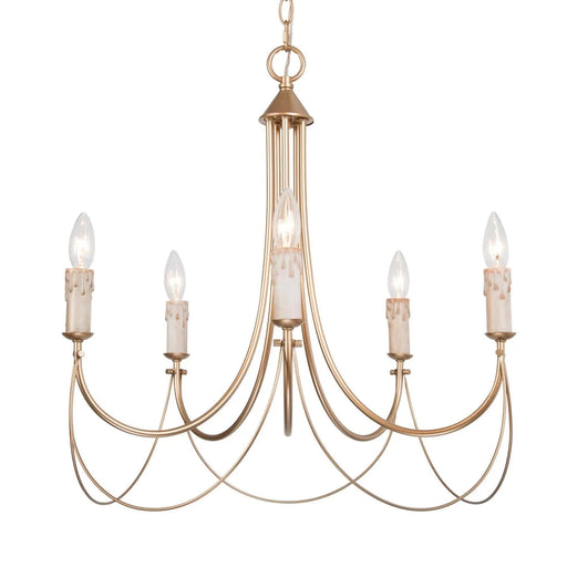 Isobel Satin Gold Chandelier 239.99