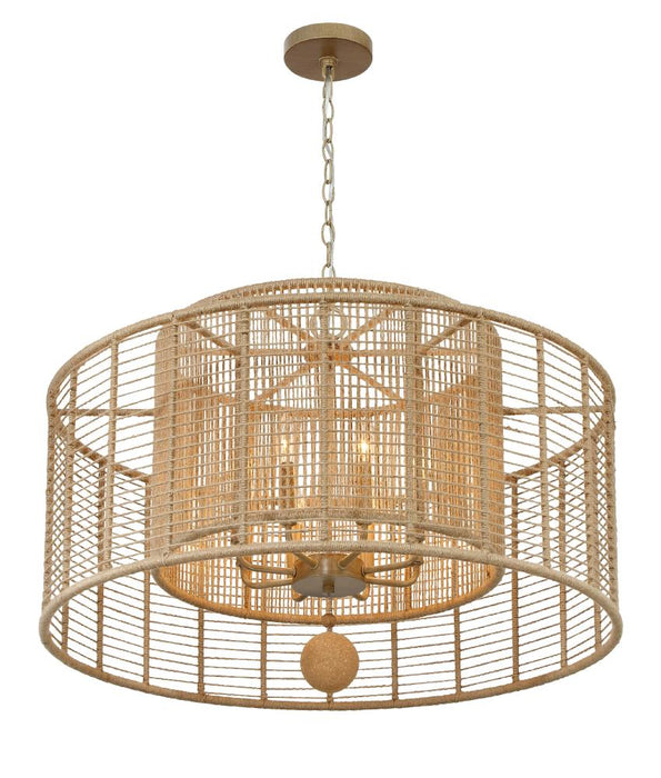 Jayna 8 Light Burnished Silver Chandelier
