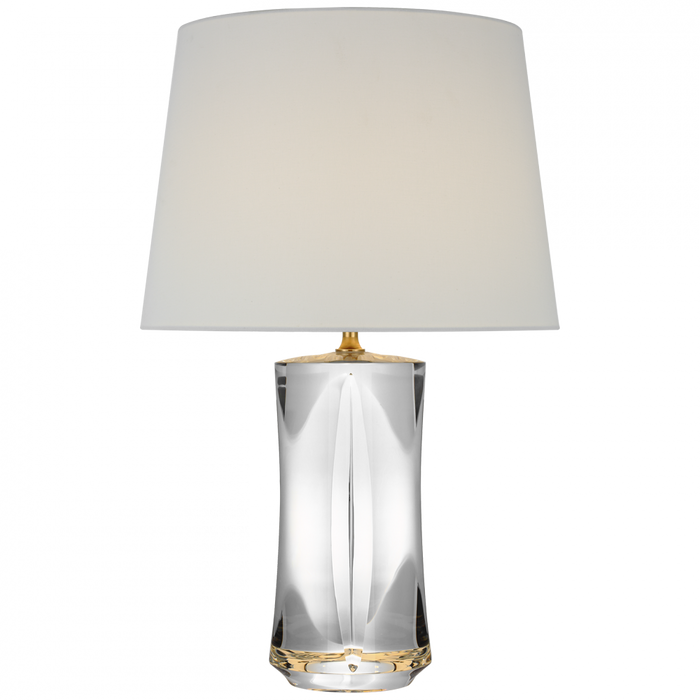 Figlia 28" Cordless V-Cut Round Table Lamp