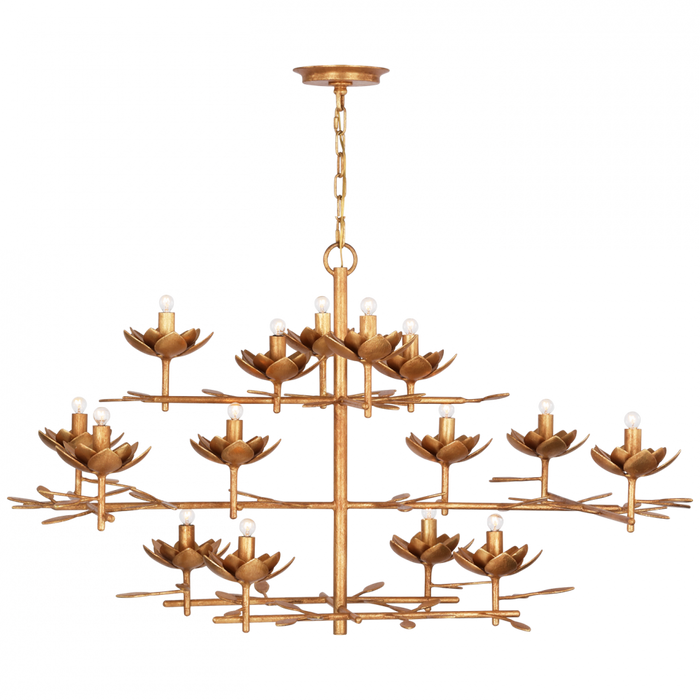 Clementine 48" Low Wide Tiered Chandelier