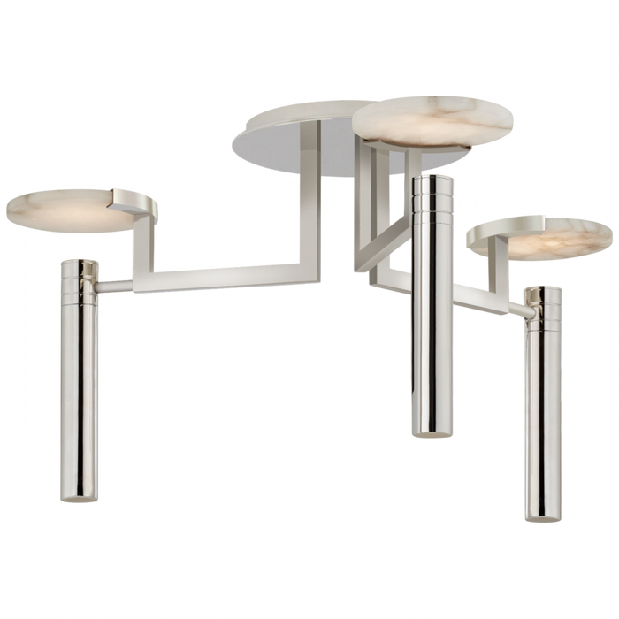 Melange Large Floating Disc Semi-Flush Chandelier