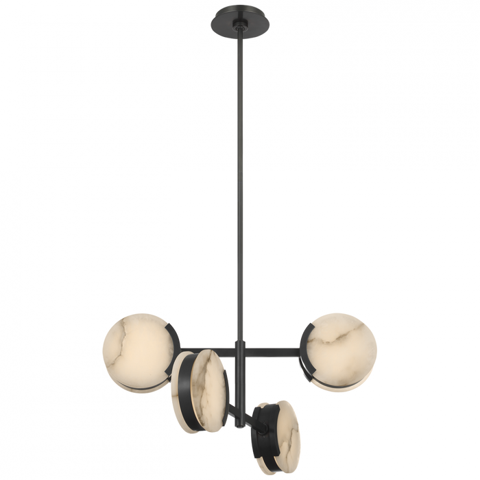 Melange 25" Multi-Positional Semi-Flush Chandelier