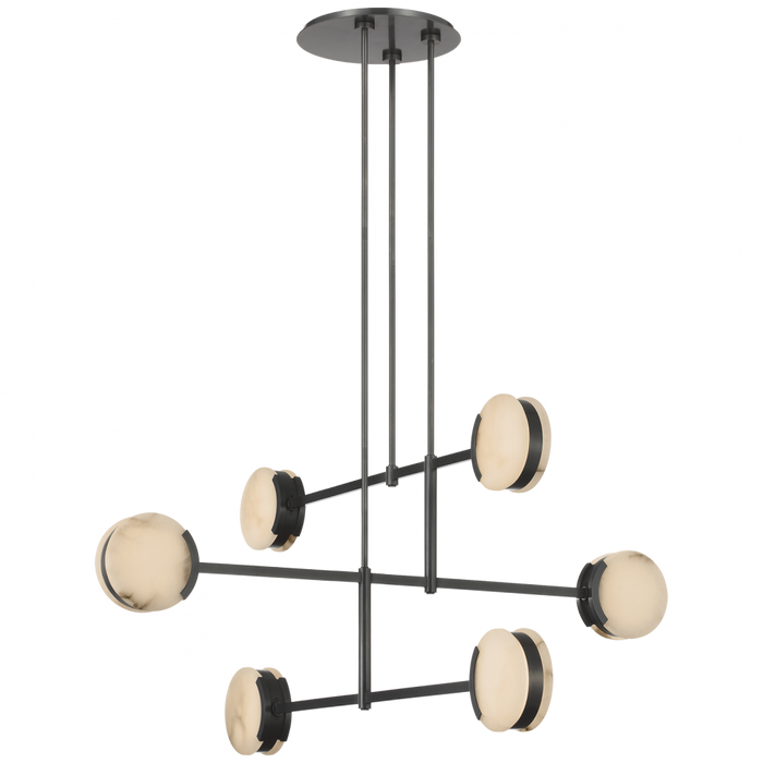 Melange 54" Multi-Positional Chandelier