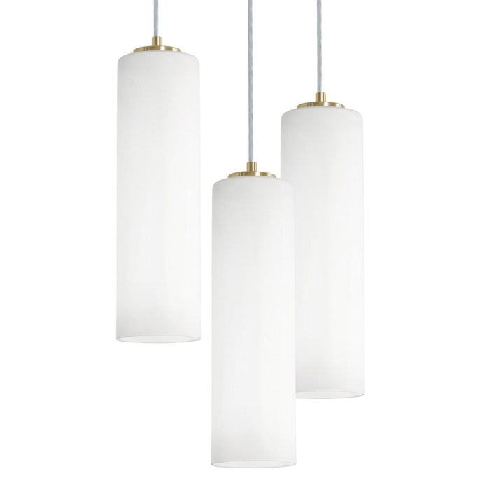 Leo 3 Light Round Pendant, 120V, 60W, LB