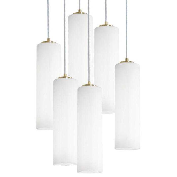 Leo 6 Light Round Pendant, 120V, 60W, LB