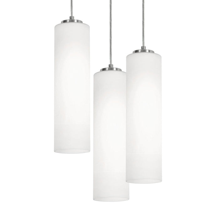 Leo 3 Light Round Pendant, 120V, 60W, SN