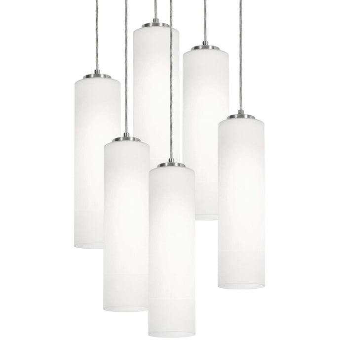 Leo 6 Light Round Pendant, 120V, 60W, SN