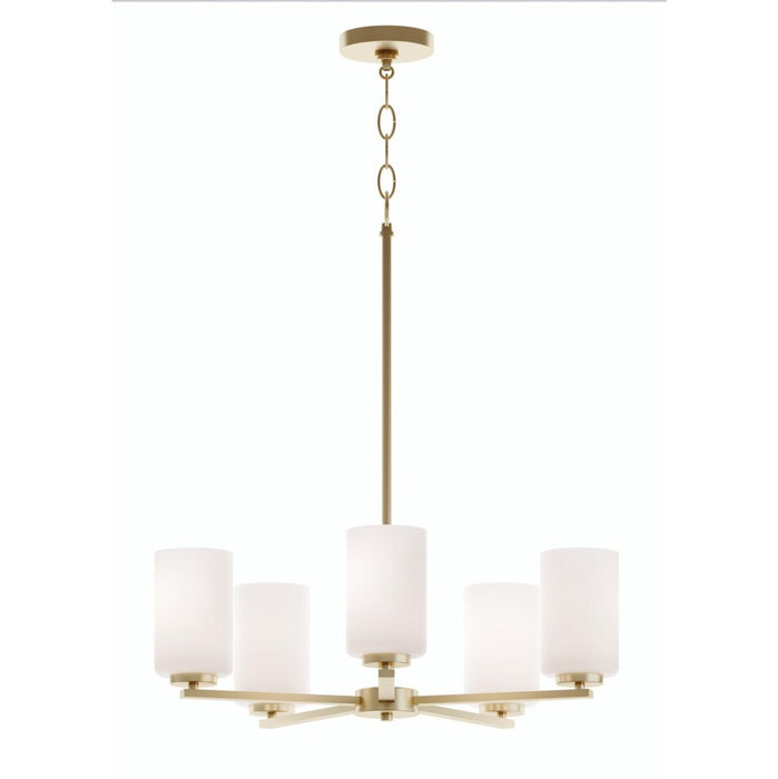 Leo 5 Light Med Base Chandelier, 120V, LB