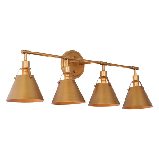 Ives 4-Light Gold Vanity Light