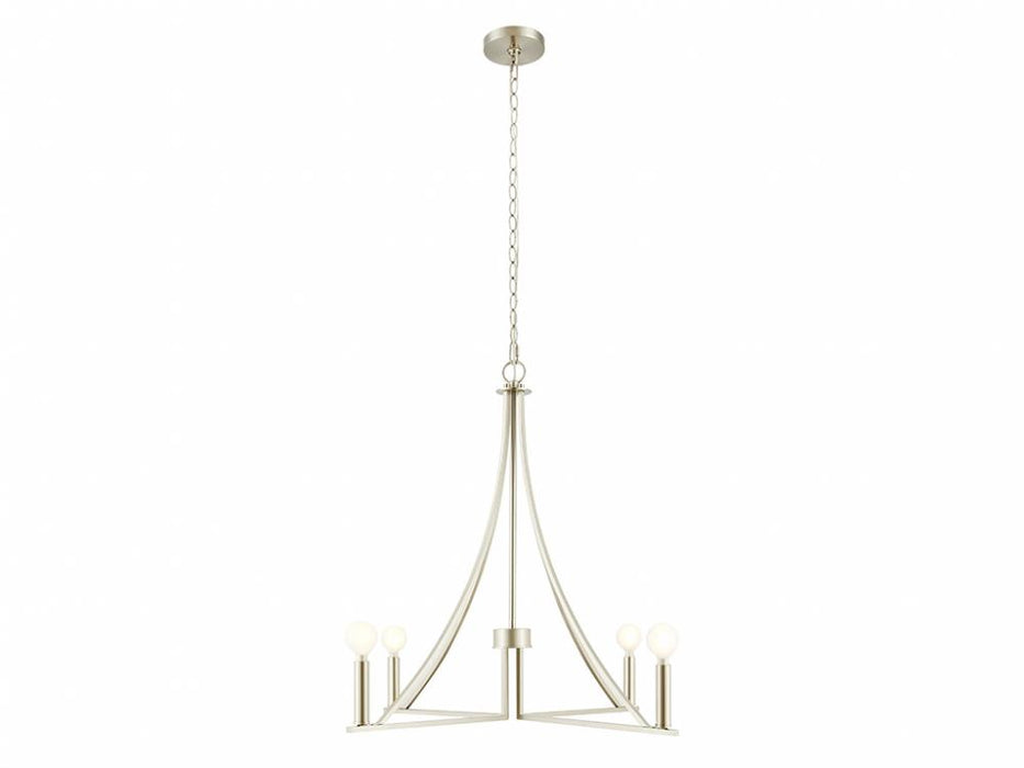 4-Light Chandelier in Brushed Nickel