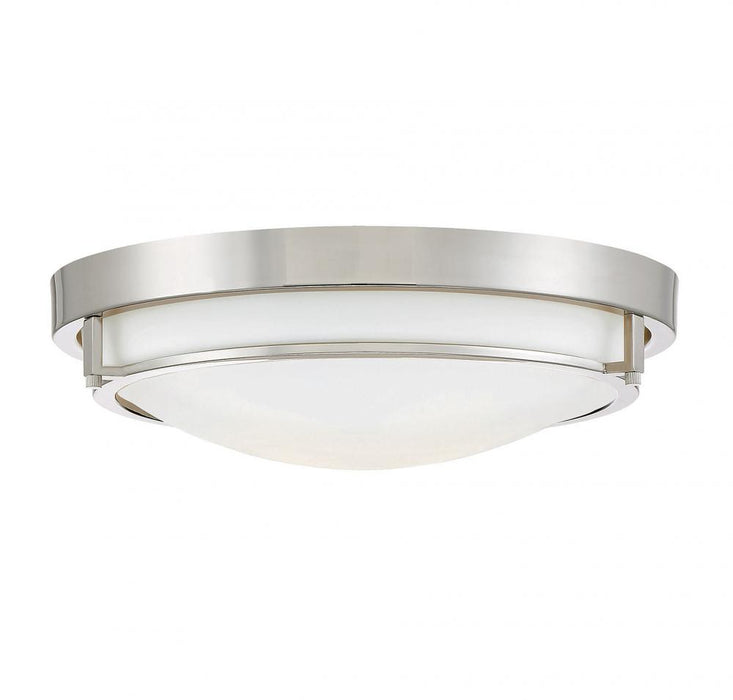 2-Light Ceiling Light in Polished Nickel
