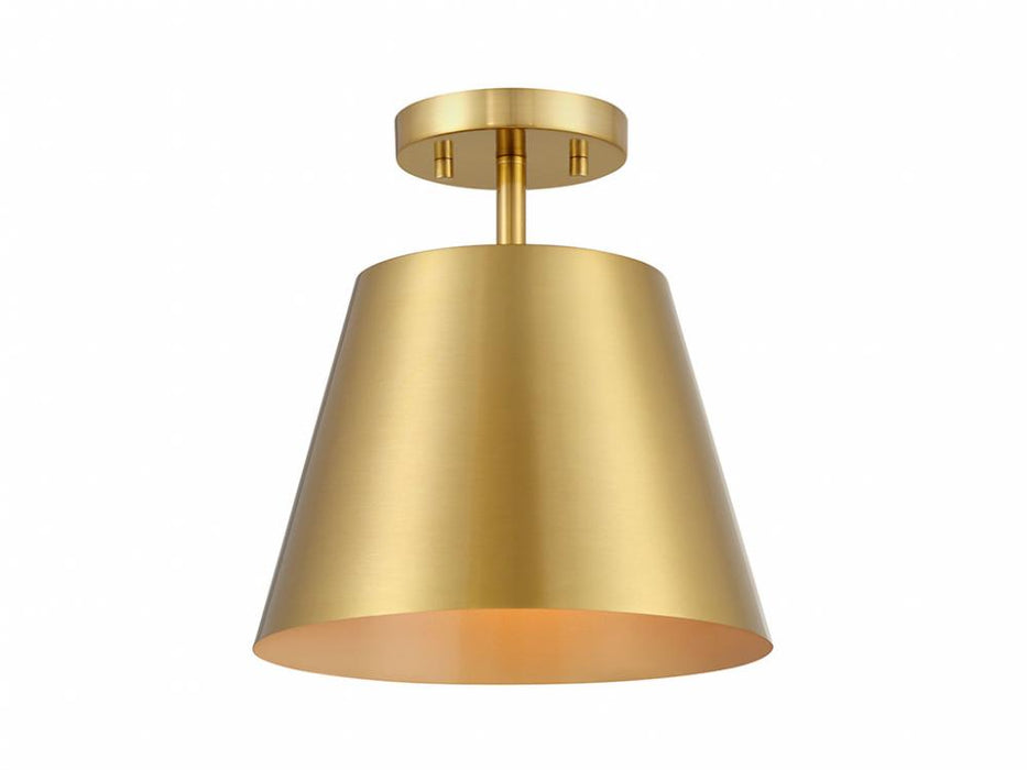 1-Light Ceiling Light in Natural Brass