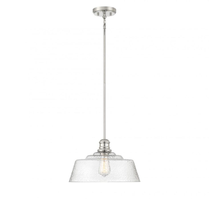 1-Light Pendant in Polished Nickel