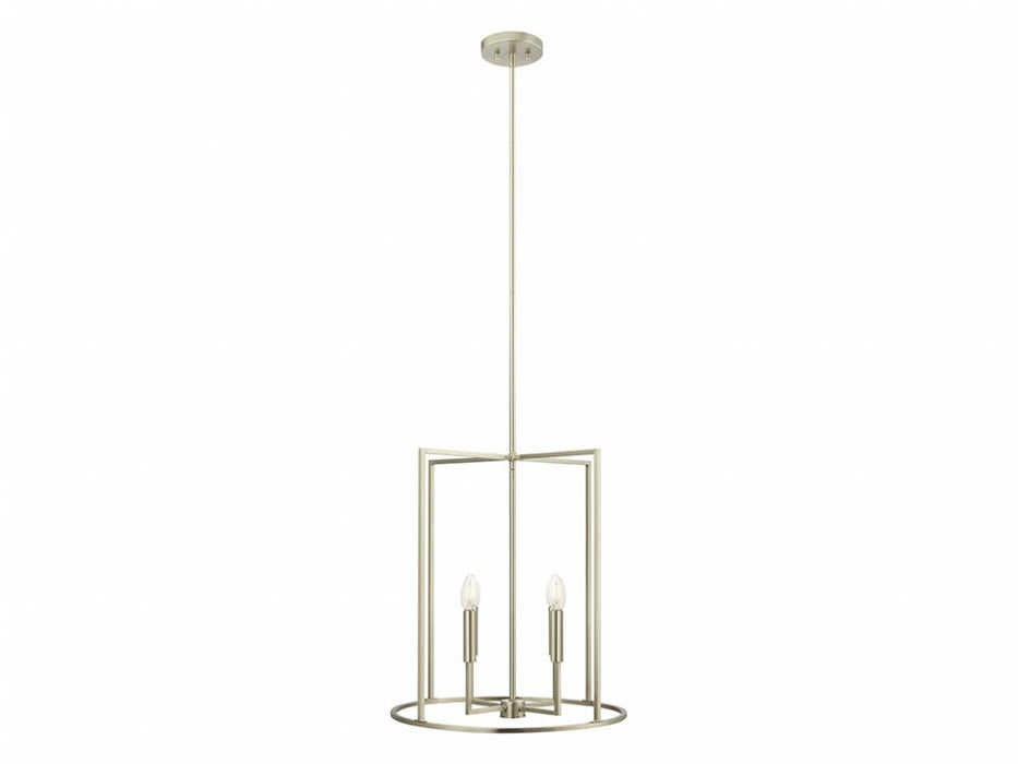 4-Light Pendant in Brushed Nickel
