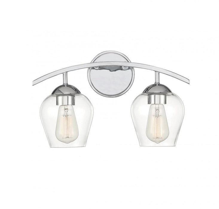2-Light Bathroom Vanity Light in Chrome