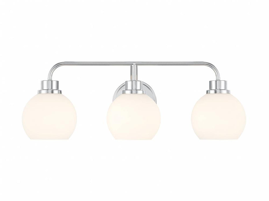 3-Light Bathroom Vanity Light in Chrome