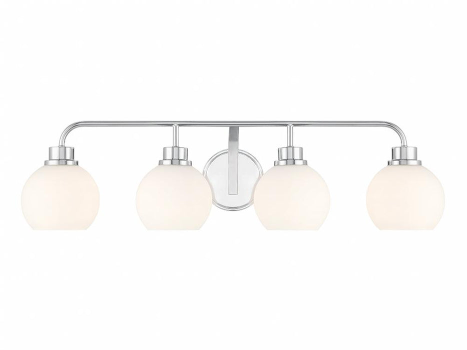 4-Light Bathroom Vanity Light in Chrome