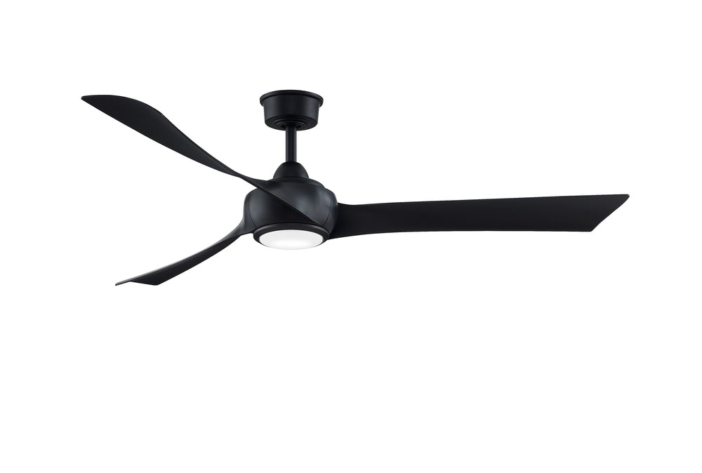 Wrap Custom Indoor/Outdoor Ceiling Fan DC Motor- Black