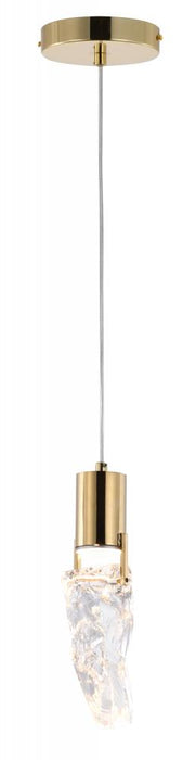 LED Pendant Metal & Crystal