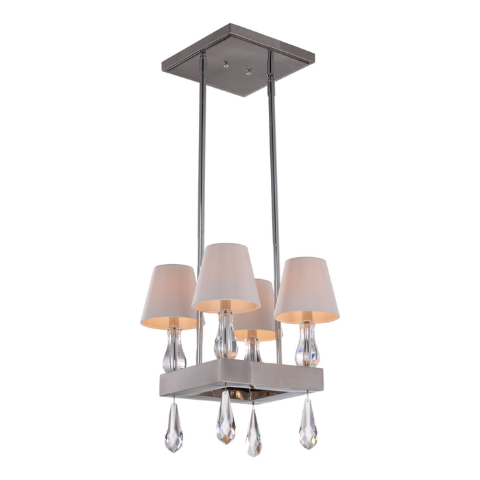 Sophia 14" 4-Light, Mini Candle Chandelier in Polished Chrome