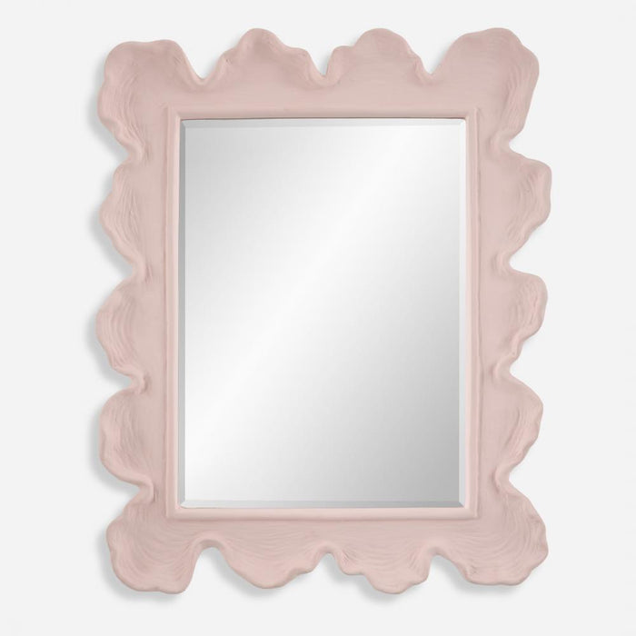 Uttermost Sea Coral Pink Mirror