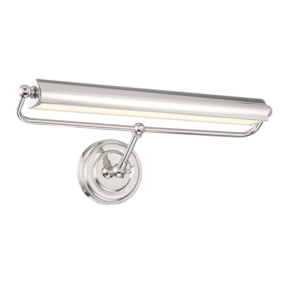 Miller Integrated LED Polished Nickel Picture Light — Belles Lighting