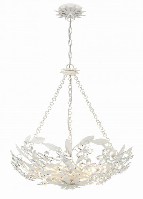 Marselle 6 Light Matte White Chandelier