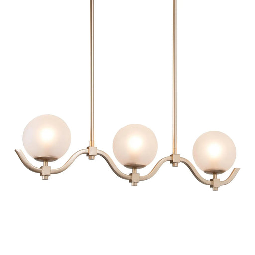 Marlon 3-Light 30-in Gold Modern Linear Kitchen Island Light