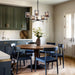 Modern 5-Light Chandelier for Dining Room - Belles Lighting