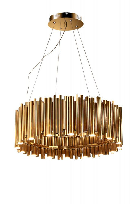 LED Chandelier Gold