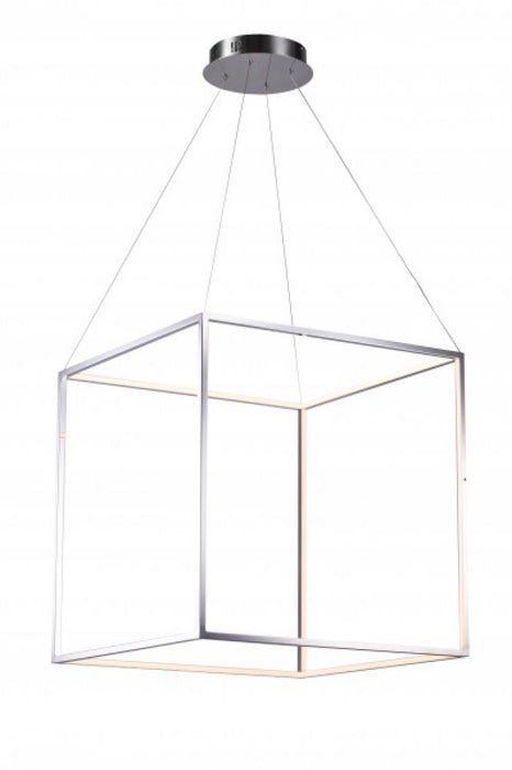 LED Chandelier Shiny Nickel