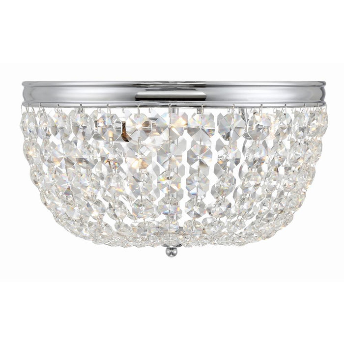 Nola 3 Light Polished Chrome Flush Mount