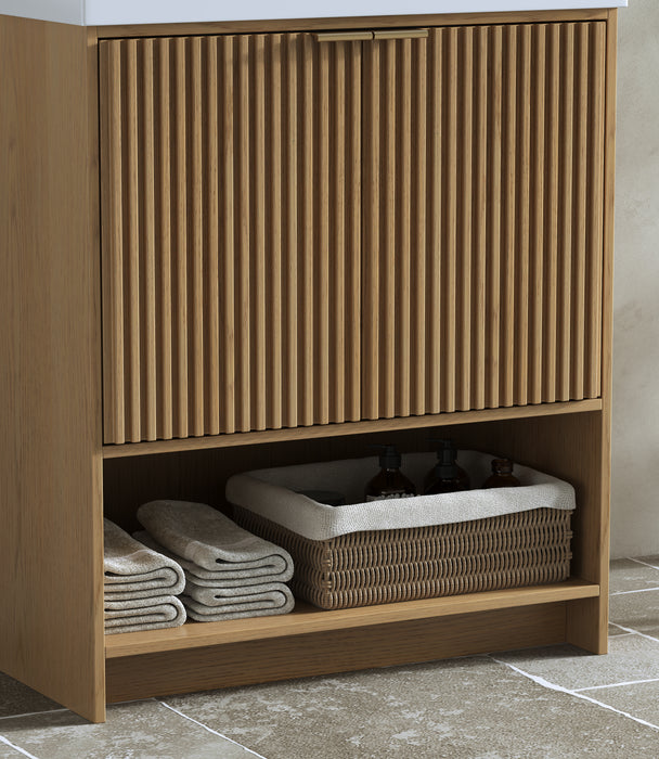 San Diego 30" Oak Gray Bathroom Vanity, Single Sink