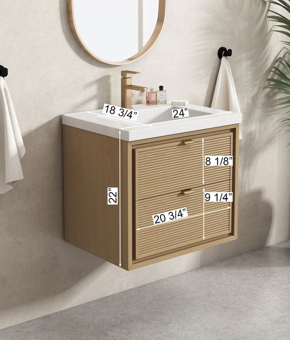 Hermosa 24" Oak Gray Bathroom Vanity