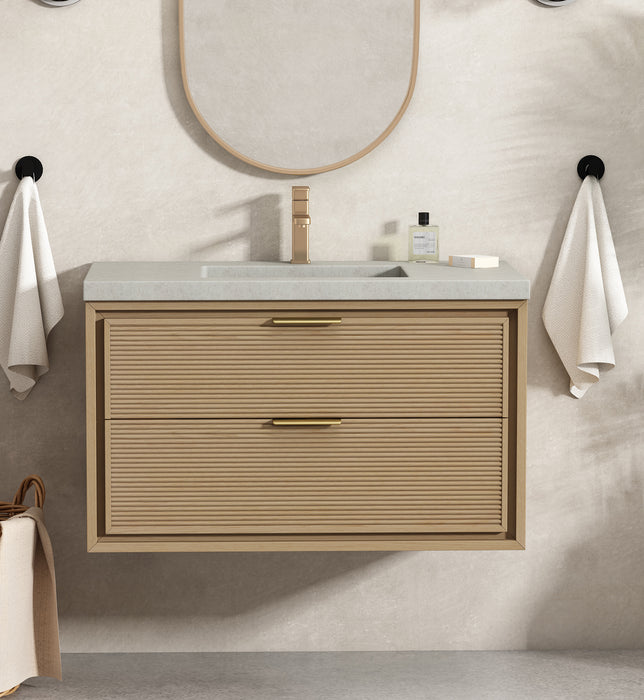 Hermosa 36" Oak Gray Bathroom Vanity