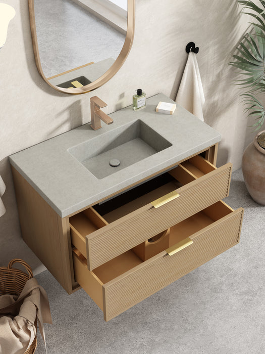 Hermosa 36" Oak Gray Bathroom Vanity
