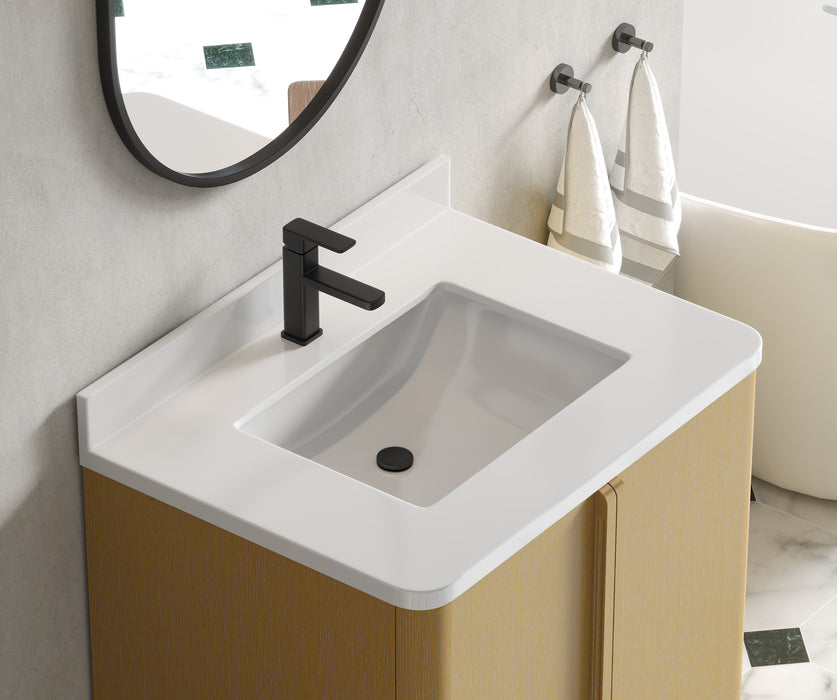 Lucas 30" Natural Oak Free Standing Bathroom Vanity