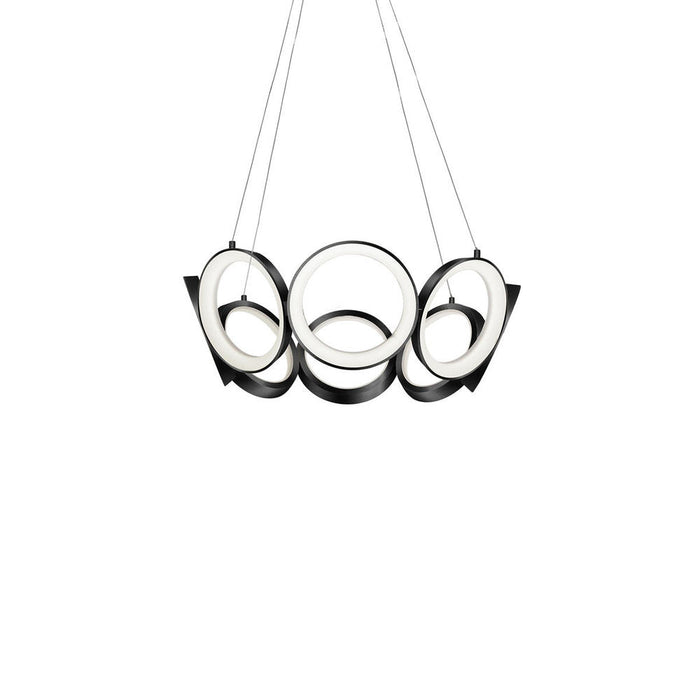 Oros 24-in Black LED Chandeliers