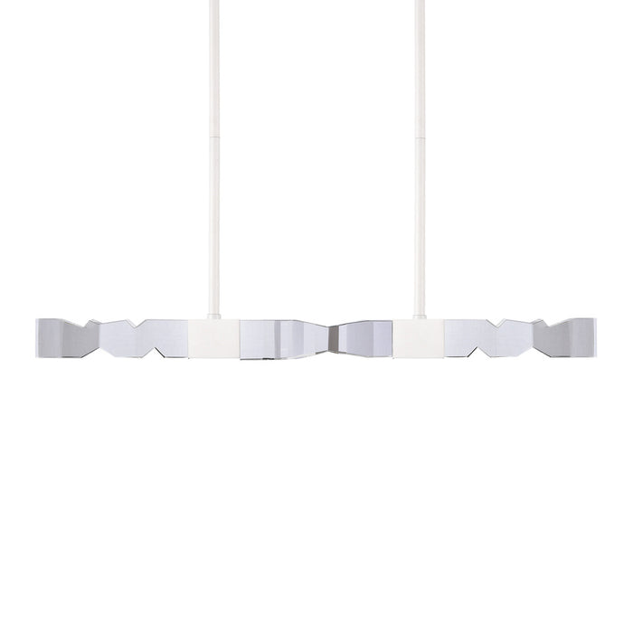 Mamadim 49" LED 4-Light, 3"x3" Crystal Linear in Matte White