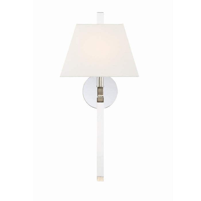 Renee 1 Light Polished Nickel Sconce
